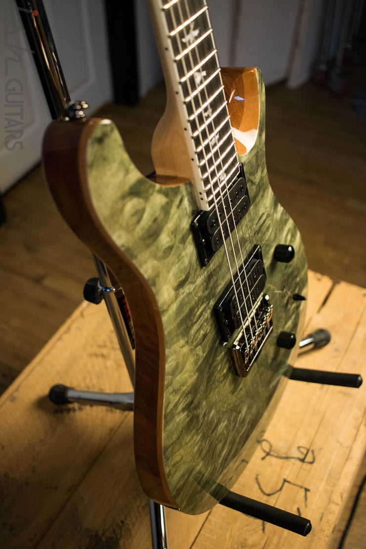 Paul Reed Smith PRS Mark Holcomb SE Quilted Maple Trampas Green Ish Guitars Exclusive 