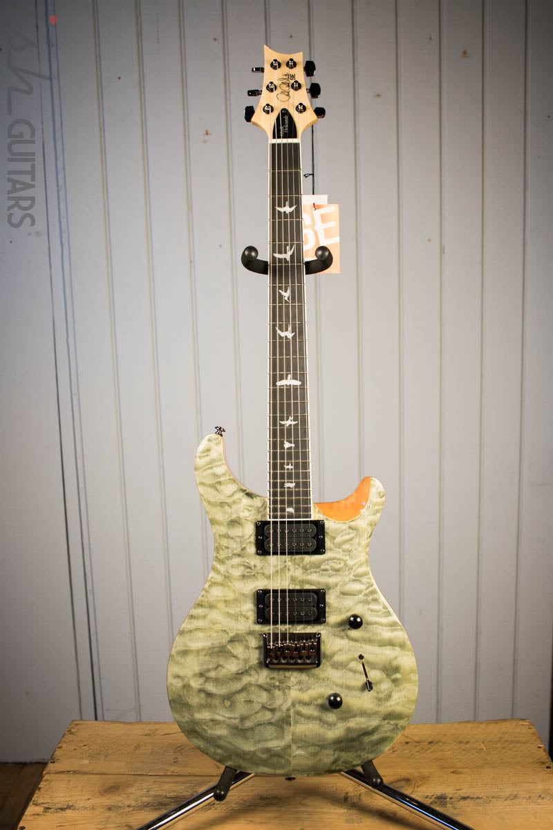 Paul Reed Smith PRS Mark Holcomb SE Quilted Maple Trampas Green Ish Guitars Exclusive 