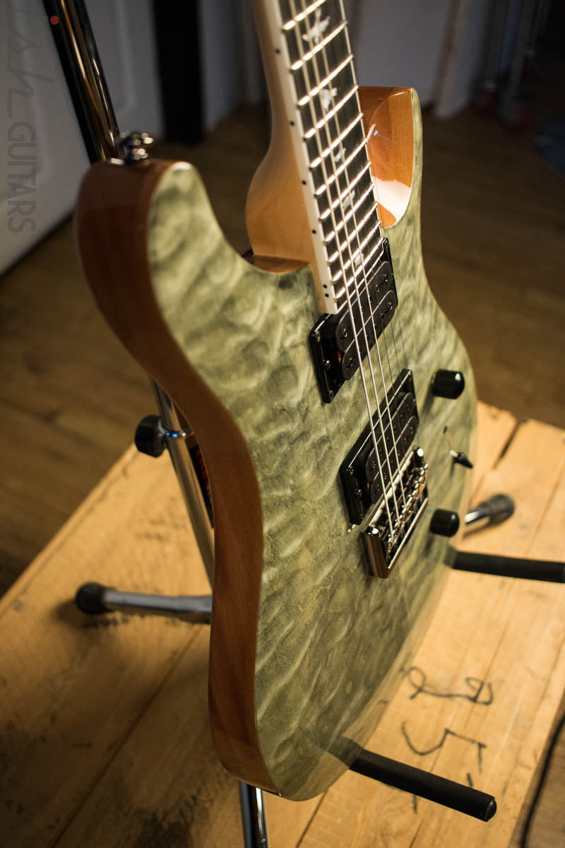 Paul Reed Smith PRS Mark Holcomb SE Quilted Maple Trampas Green Ish Guitars Exclusive 