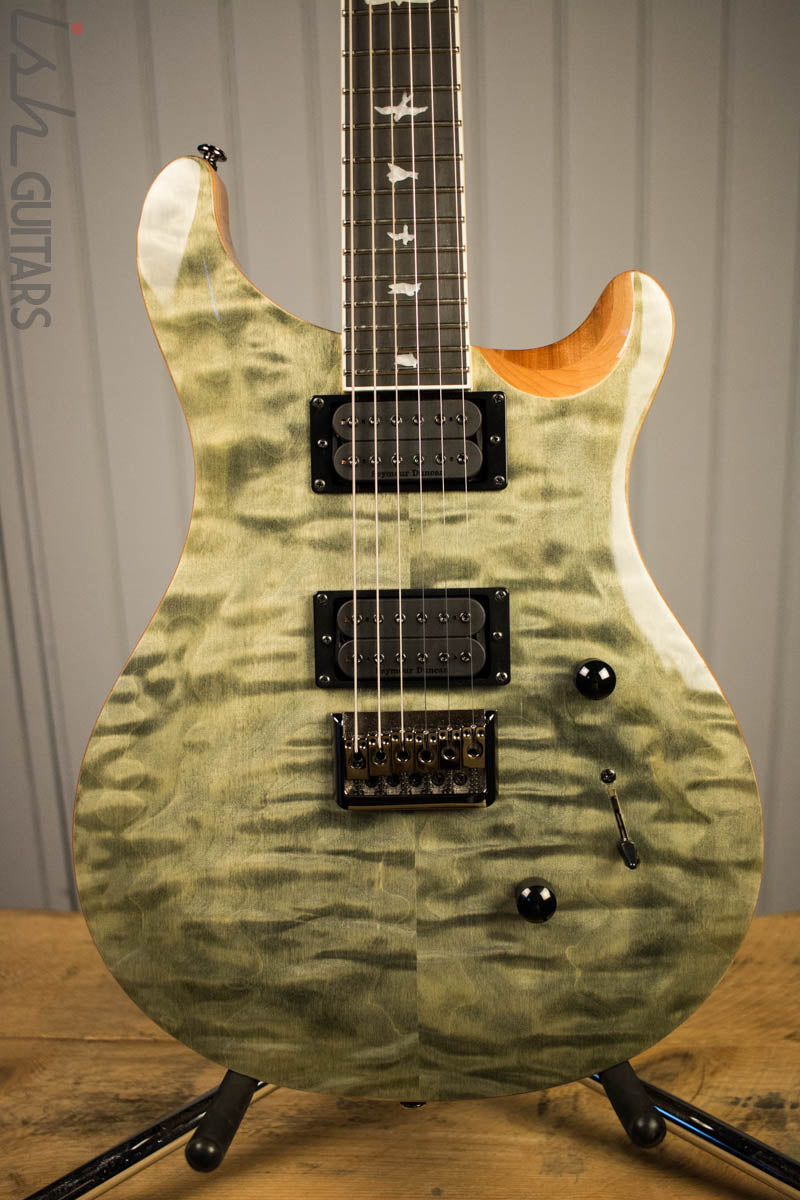 Paul Reed Smith PRS Mark Holcomb SE Quilted Maple Trampas Green Ish Guitars Exclusive 