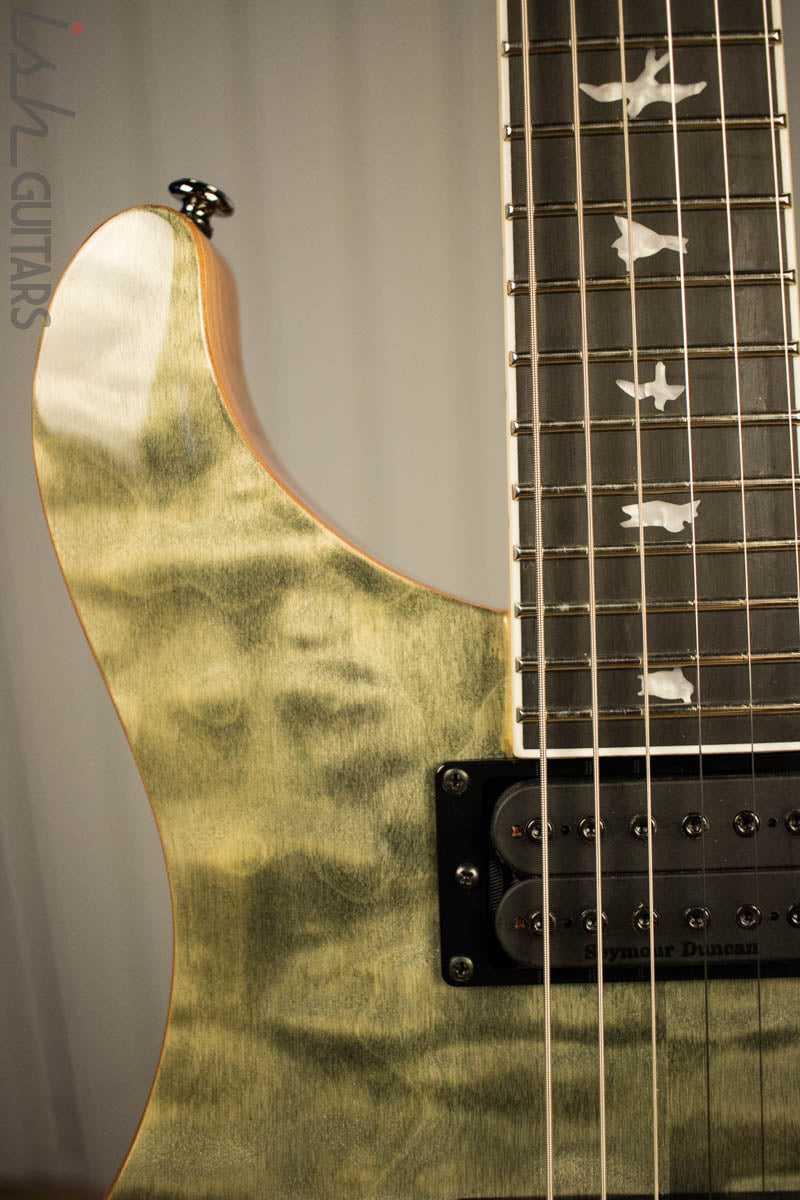 Paul Reed Smith PRS Mark Holcomb SE Quilted Maple Trampas Green Ish Guitars Exclusive 