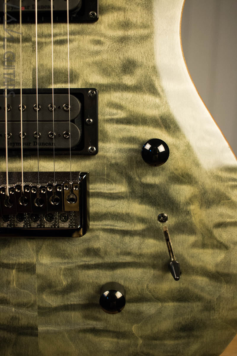 Paul Reed Smith PRS Mark Holcomb SE Quilted Maple Trampas Green Ish Guitars Exclusive 