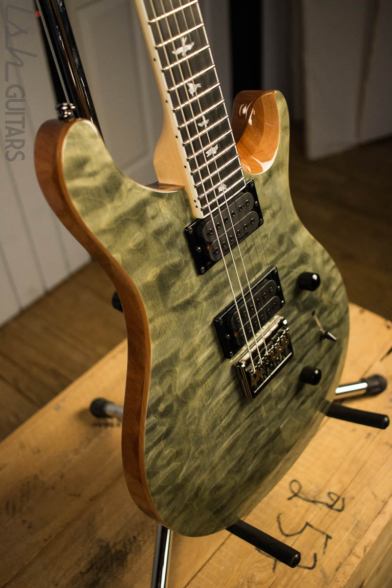 Paul Reed Smith PRS Mark Holcomb SE Quilted Maple Trampas Green Ish Guitars Exclusive 