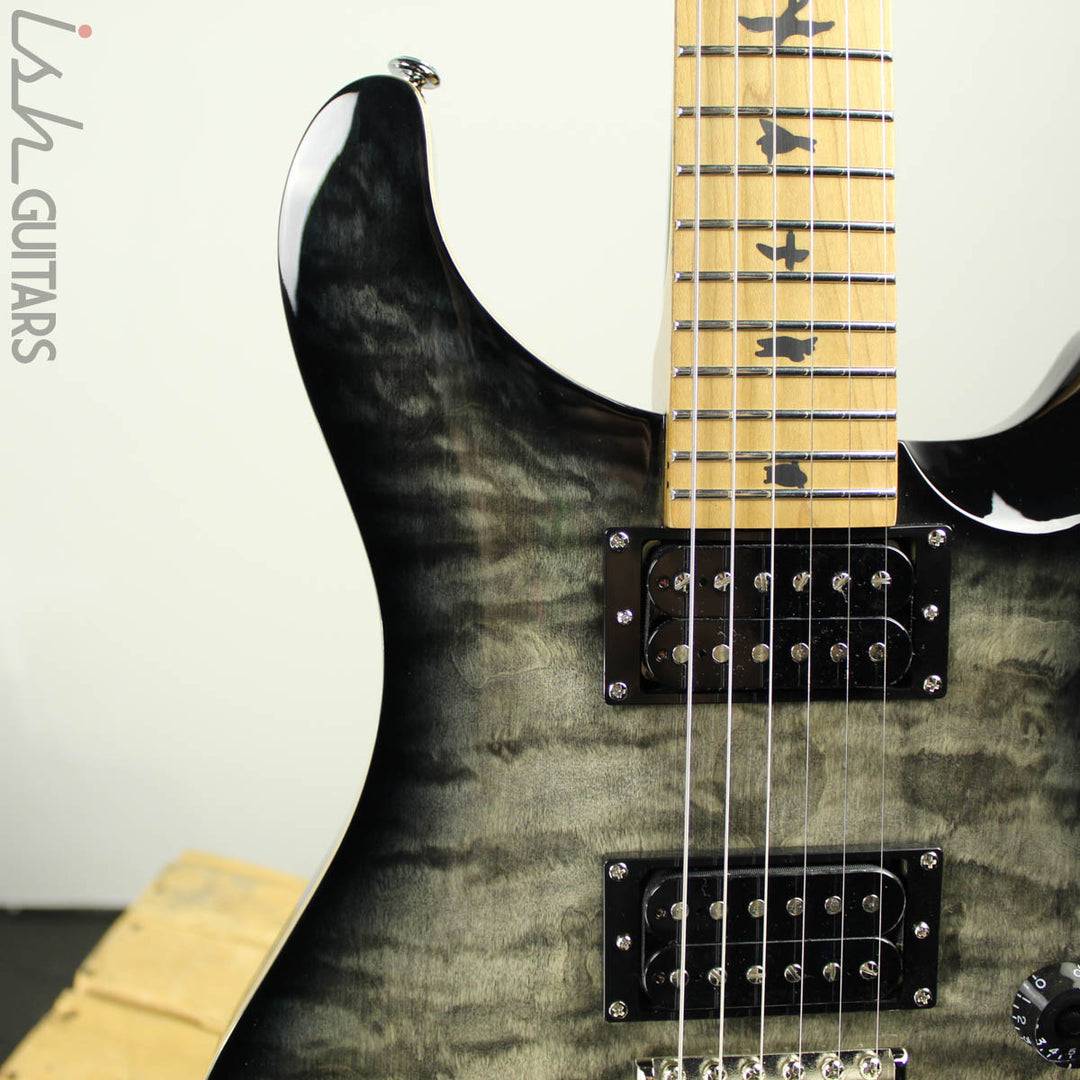 2019 Paul Reed Smith PRS SE Custom 24 Roasted Maple Limited Charcoal Burst