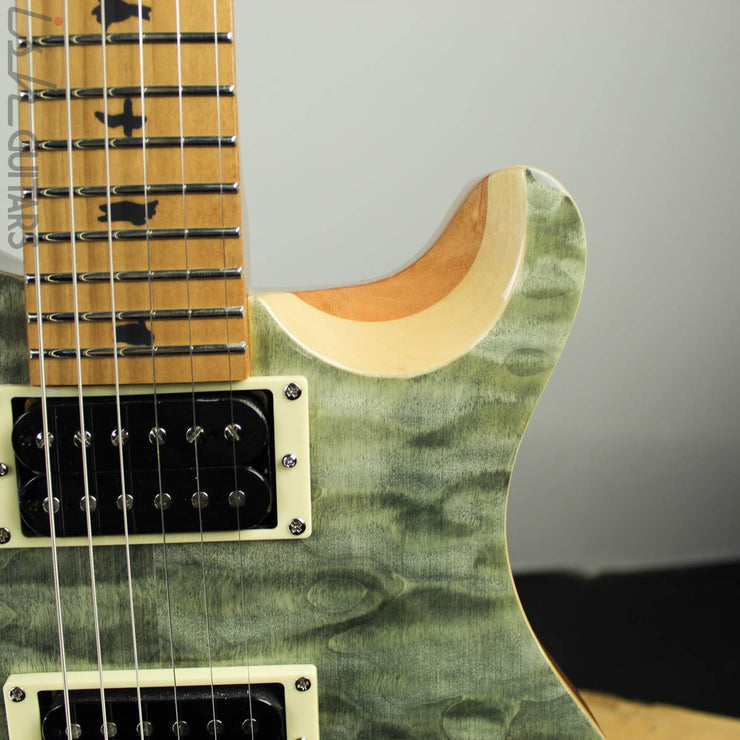 2019 Paul Reed Smith SE Custom 24 Roasted Maple Limited Trampas Green