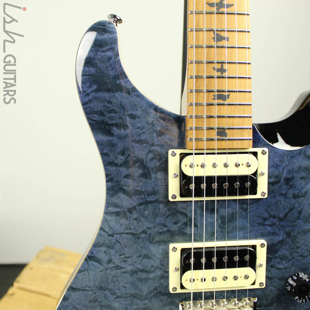 2019 Paul Reed Smith PRS SE Custom 24 Roasted Maple Limited Whale Blue
