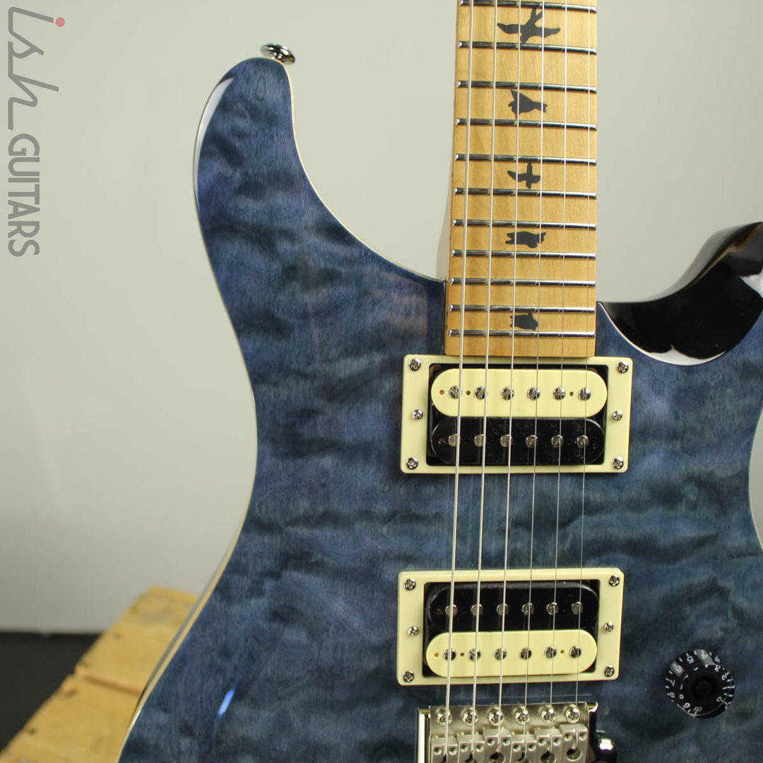 2019 Paul Reed Smith PRS SE Custom 24 Roasted Maple Limited Whale Blue